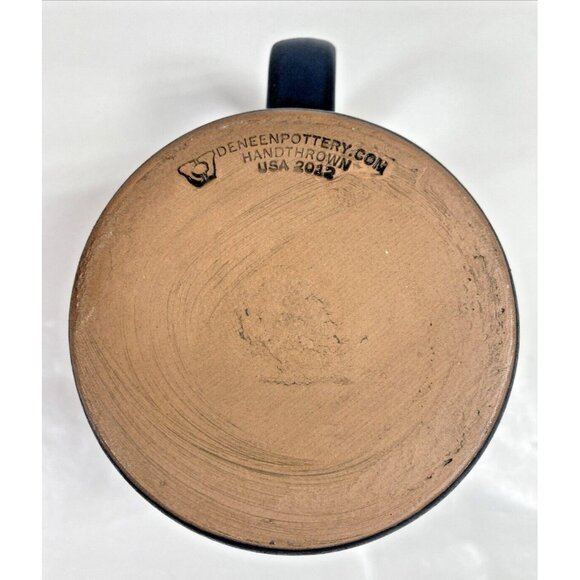 Deneen Pottery Nait @ 50 Black Coffee Mug Handthrown 2012 USA - Picture 9 of 12